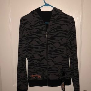 Harley-Davidson Reversible Zip Up Jacket Hoodie